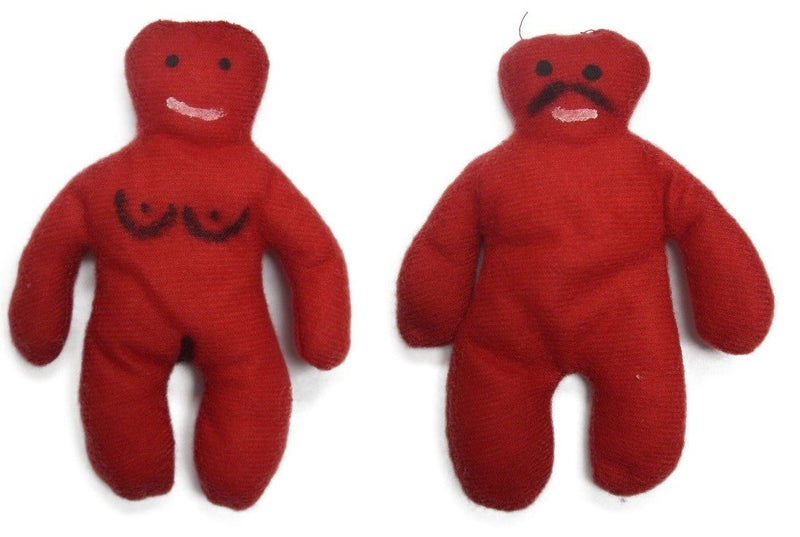 Red Voodoo Doll 6"X2"