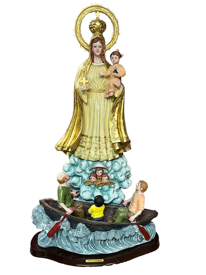 Virgin of Charity of copper 36" Approx.
