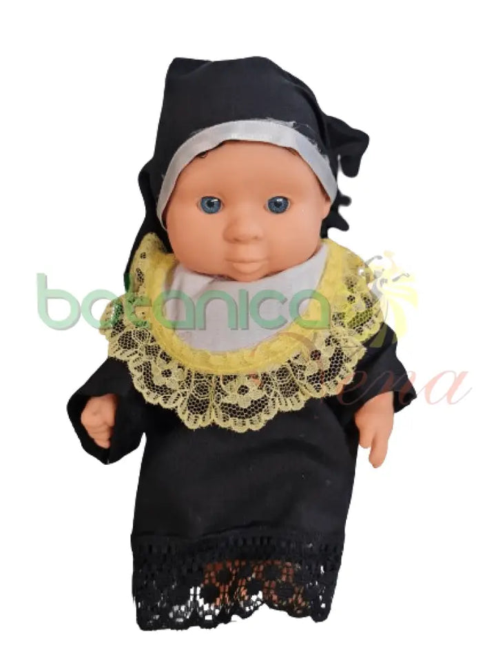 Bebe Vestida de Monja- 9"x5" - Botanica Nena