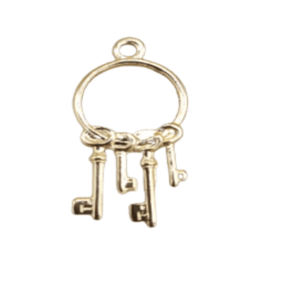 Manojo / set de Llaves metal Mini 0.8"Alto - Botanica Nena