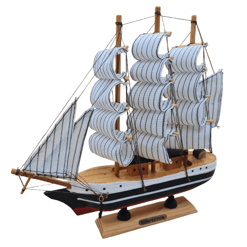 Barco madera Mediano 9"Alto x 9"Ancho - Botanica Nena