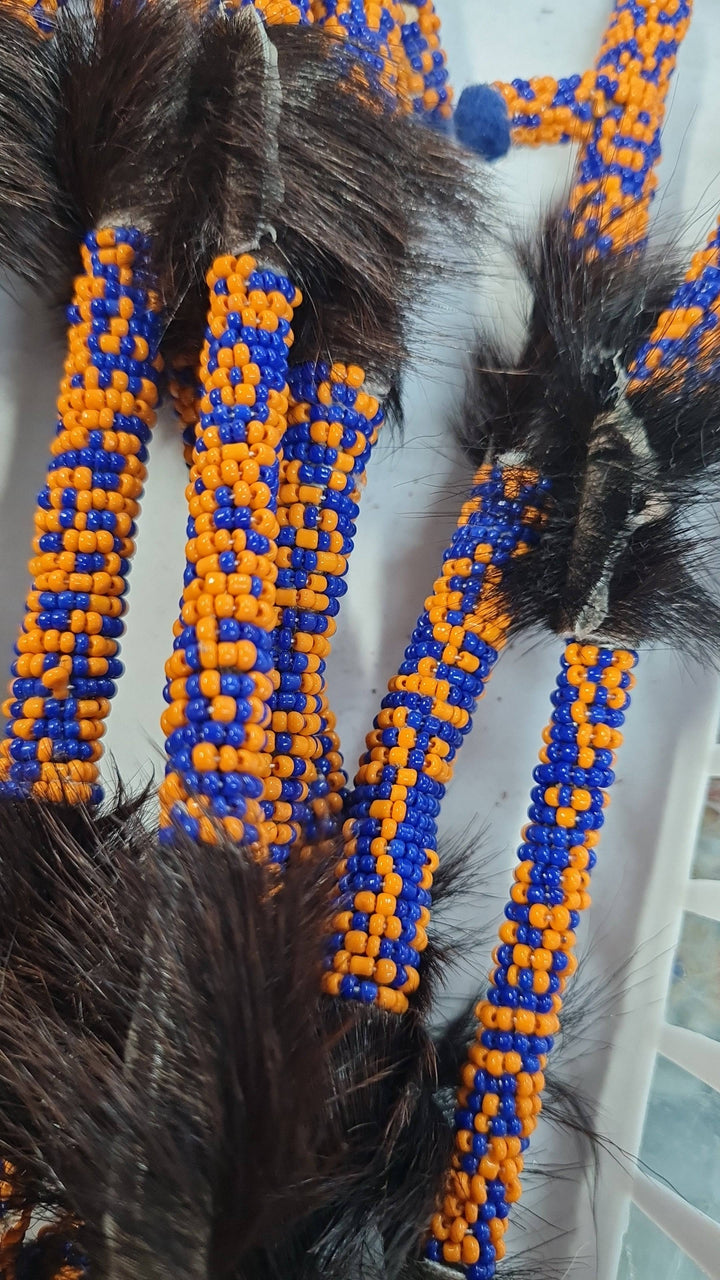 Garabato forrado para Ochosi con pelo de chivo 9"Alto - Botanica Nena