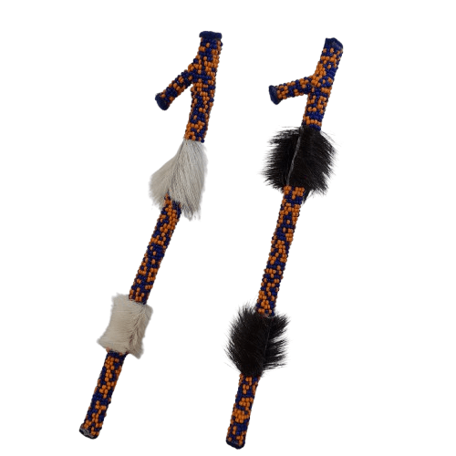 Garabato forrado para Ochosi con pelo de chivo 9"Alto - Botanica Nena