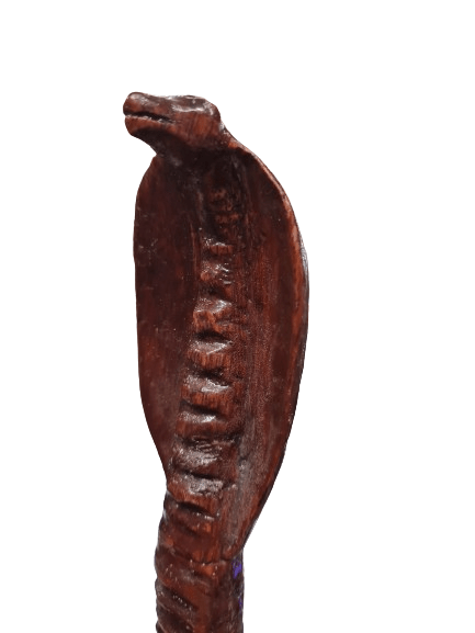 Baston de Eggun con cabeza de maja 35.5"Alto - Botanica Nena