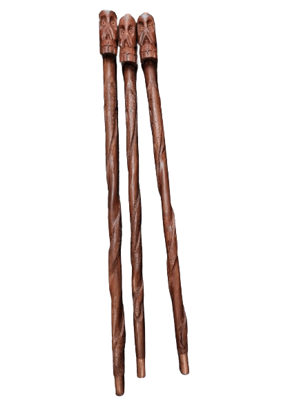 Baston de Eggun de muerto cabeza de calavera 37" Alto - Botanica Nena