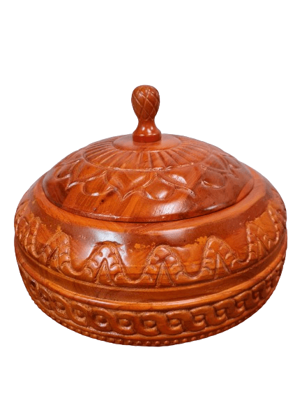 Batea Tallada Shango / Orula 16" Ancho X12"Alto - Botanica Nena