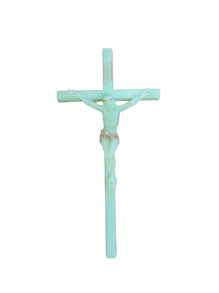 Crucifijo de Plastico Luminoso 6"Alto x 3"Ancho - Botanica Nena