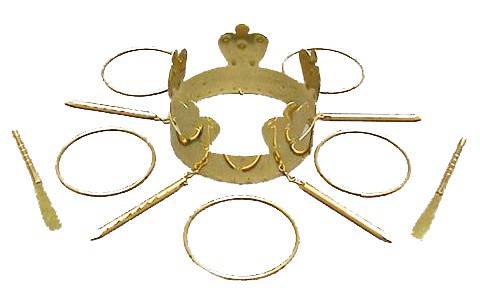 Oshun crown and altar tools for Santería rituals
