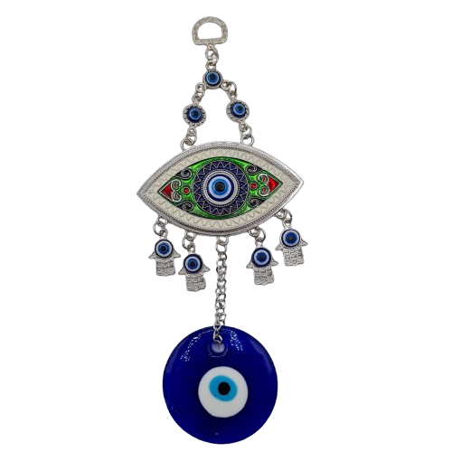 Colgante Ojo turco para mal de Ojo 9'' Alto a 10''Alto en Aprox - Botanica Nena