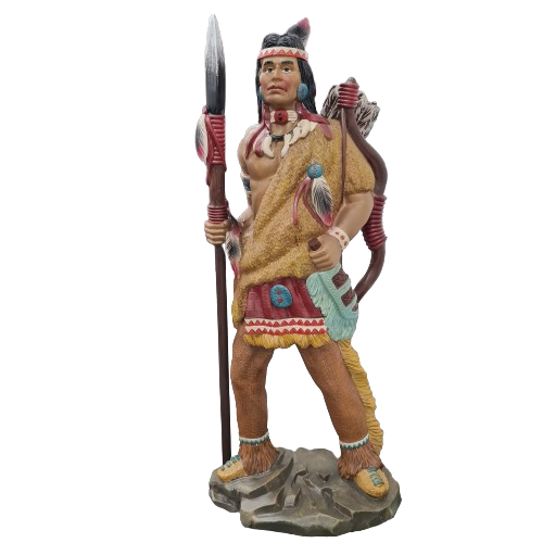 Indio con Lanza y cuchillo 18" - Botanica Nena