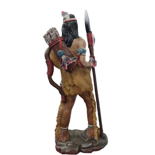 Indio con Lanza y cuchillo 18" - Botanica Nena