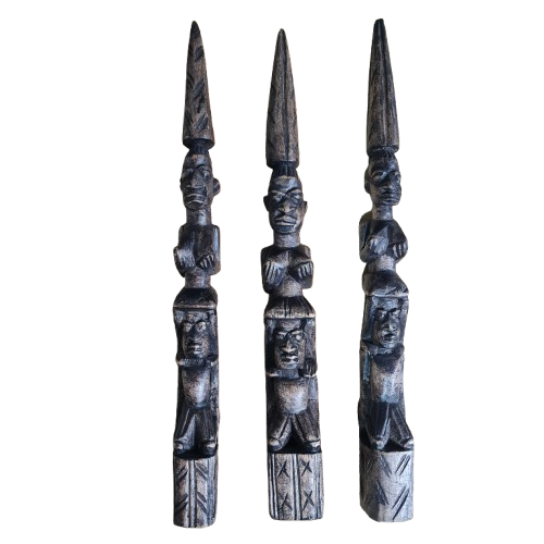 Iroke Campana Africano Grande 14"Alto Aprox