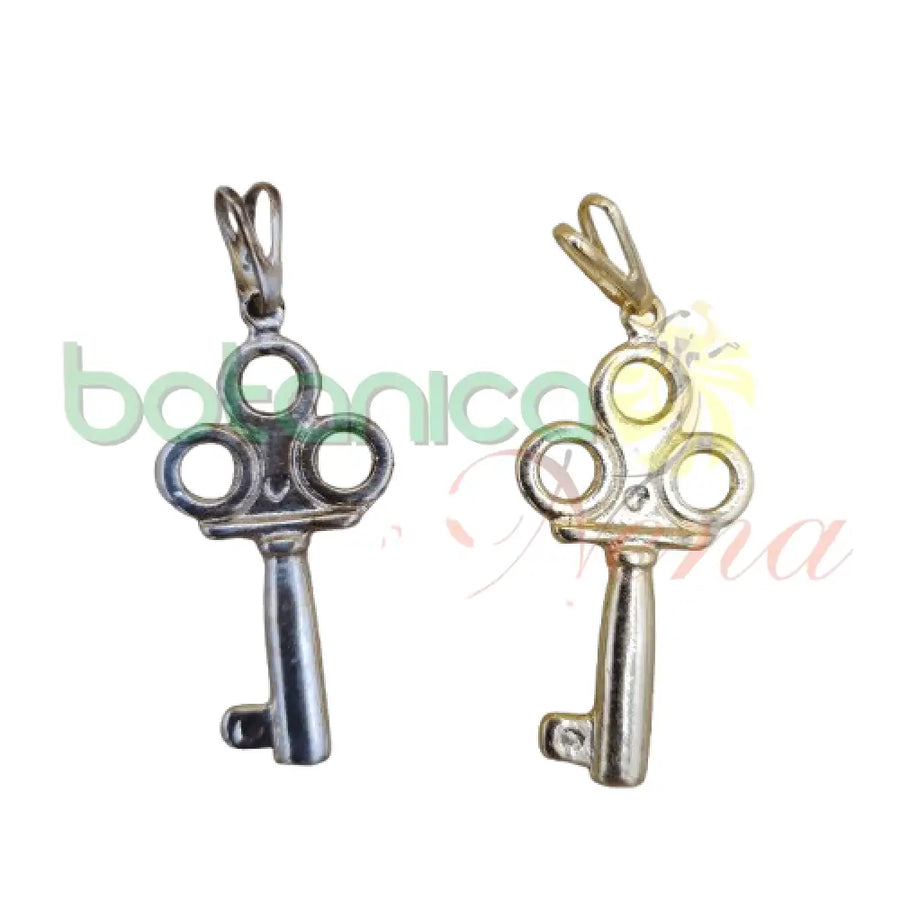 Llave Grande baño de Plata y Oro 1.4'H - Botanica Nena