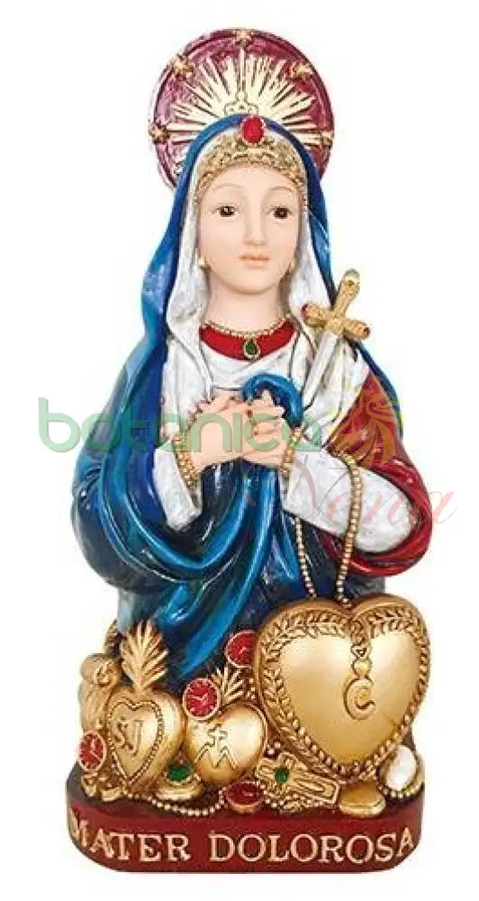 Mater Dolorosa Estatua Our Lady of Sorrows estatua - 11 pulgadas - Botanica Nena
