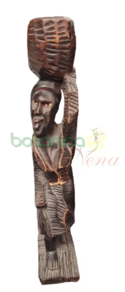 Mujer Africana Tribal 11"Alto x 3"Ancho - Botanica Nena