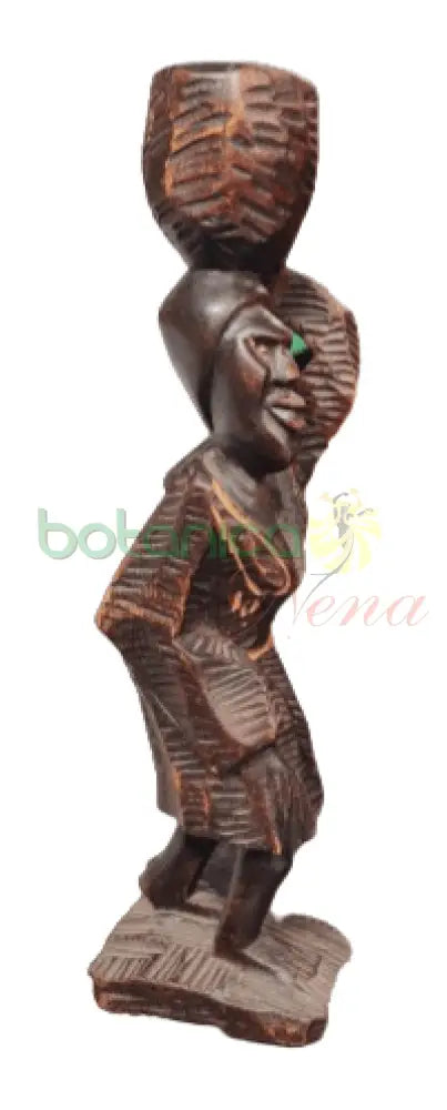 Mujer Africana Tribal 11"Alto x 3"Ancho - Botanica Nena