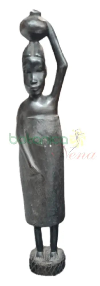 Mujer Africana Tribal 14"Alto x 3"Ancho - Botanica Nena