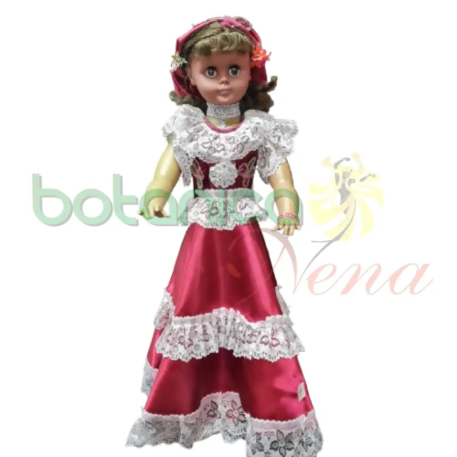 Muñeca Gitana Grande 30" Fuscia - Botanica Nena