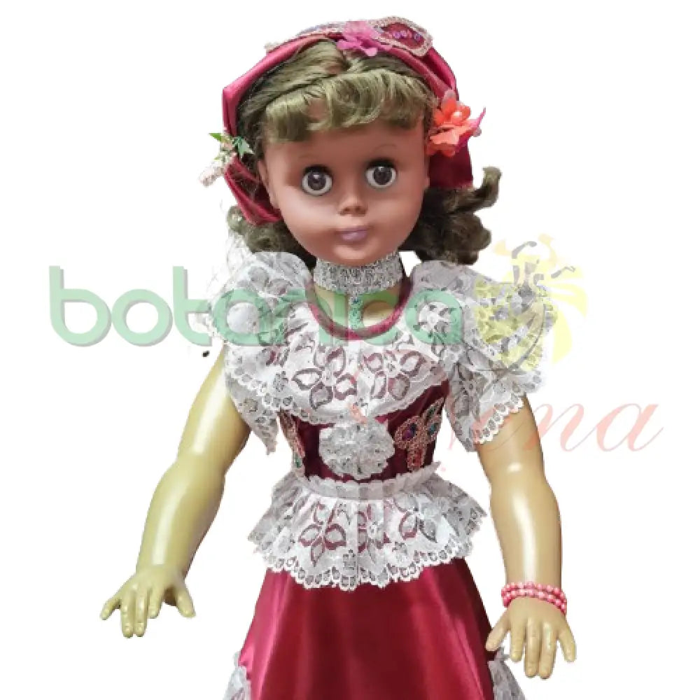Muñeca Gitana Grande 30" Fuscia - Botanica Nena
