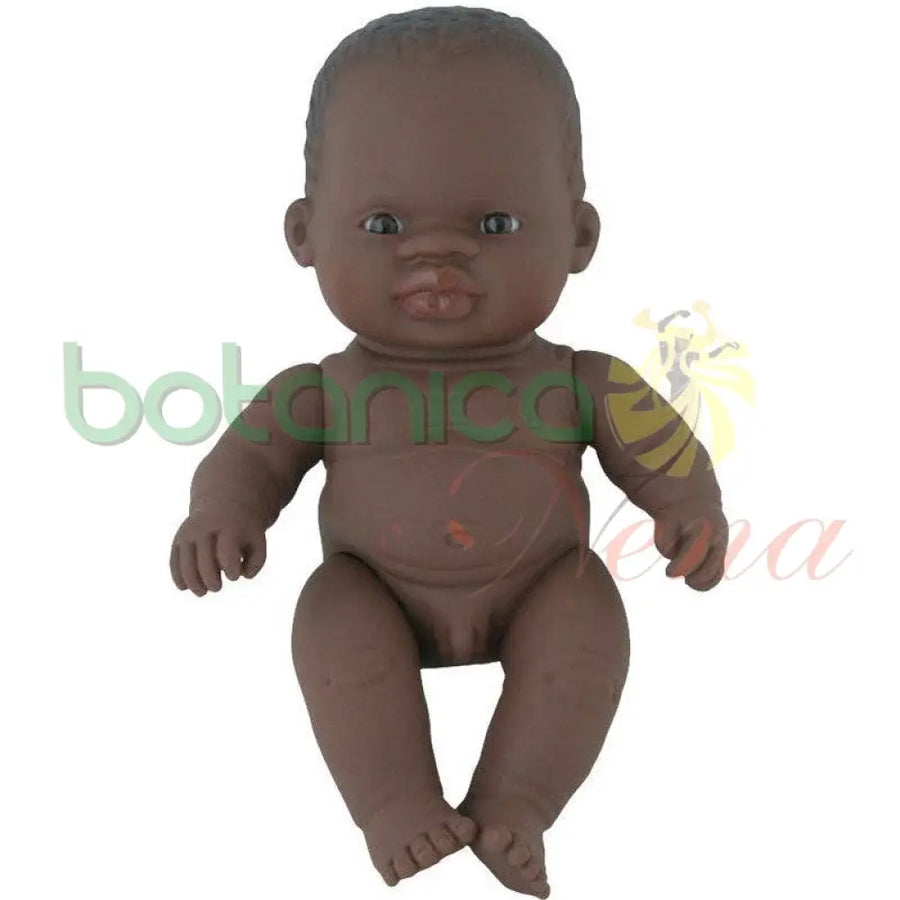 Munieco Bebe Varon Negro 8"Alto Con Pene - Botanica Nena