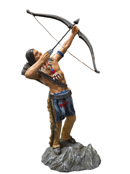 Indio con arco y Flecha pequeno 18"