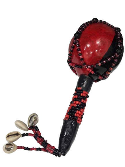 Maraca Forrada en cuentas Eleggua Unidad