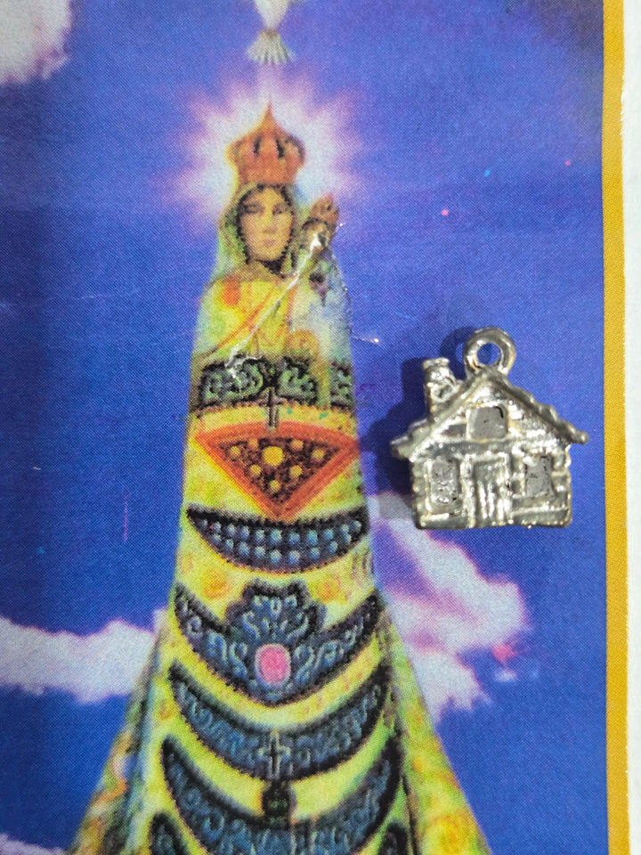 Casa Virgen Loreto metal 0.5"Alto