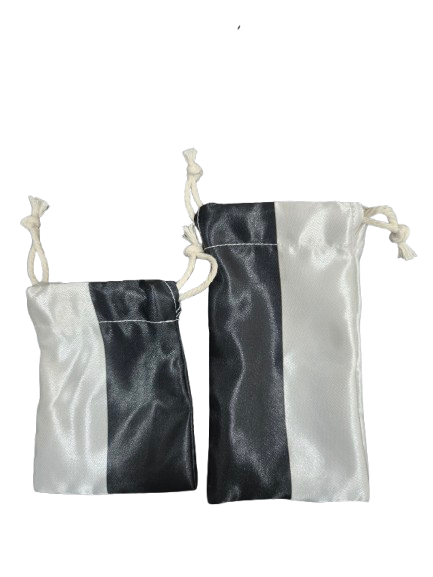 Bolsa Diloggun Algodon Blanca y Negro for Eshu