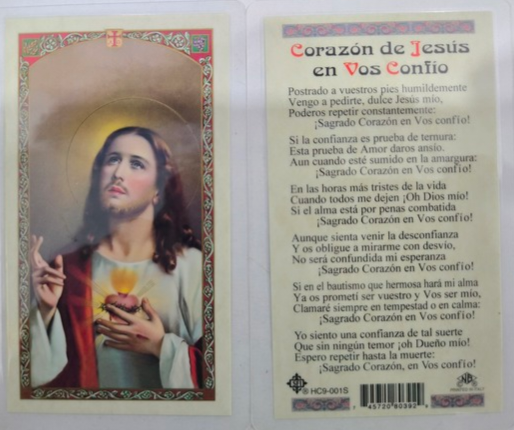 Oracion Corazon de Jesus en Vos Confio
