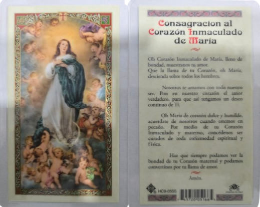 Oracion Consagracion al Corazon Inmaculado de Maria