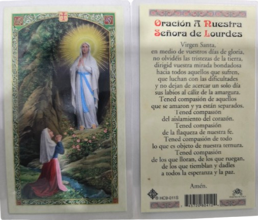 Oracion a Nuestra Senora de Lourdes