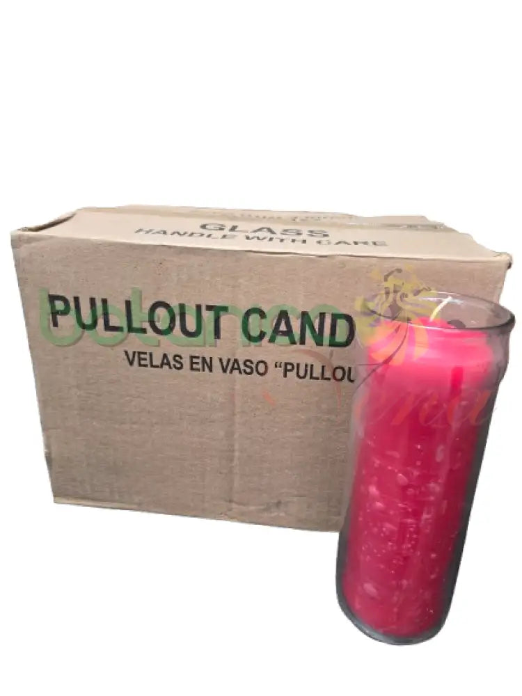 Velas de Sacar / Extraibles Roja 3’’Ancho 1 Caja 12 Unidades