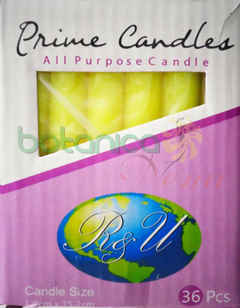 Velas Household / Domésticas Amarillas - Botanica Nena