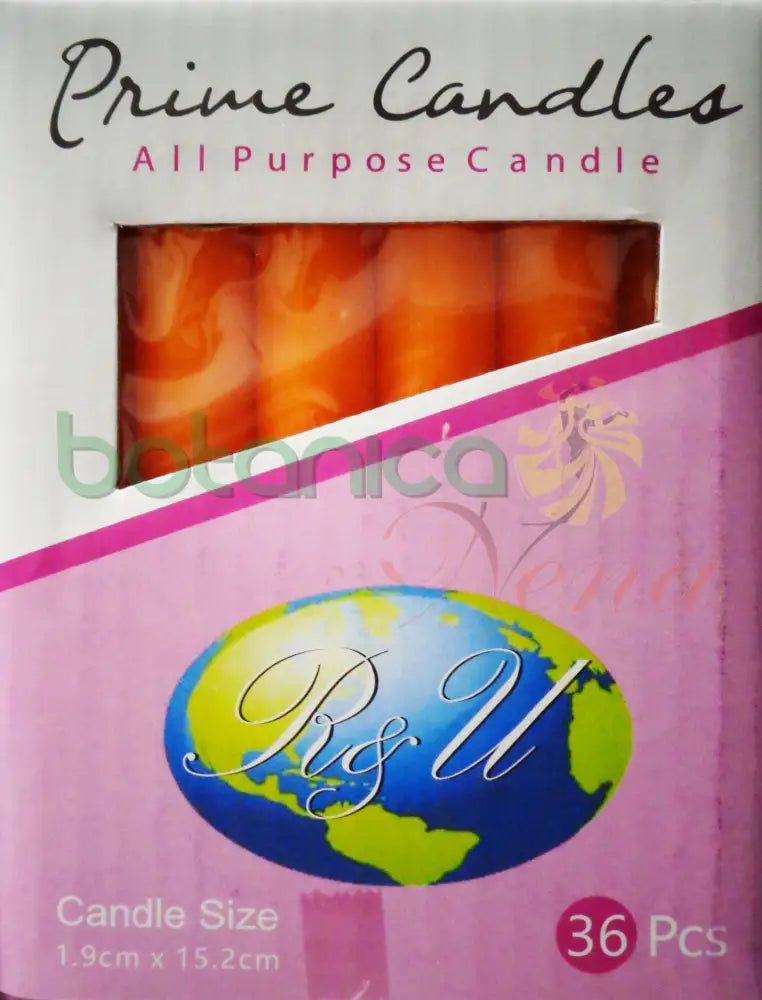 Velas Household / Domésticas Naranja - Botanica Nena