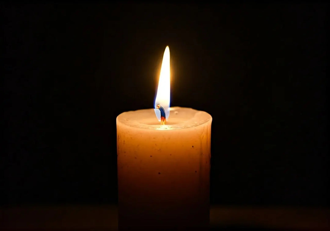 What are the spiritual implications of a quickly burning candle?