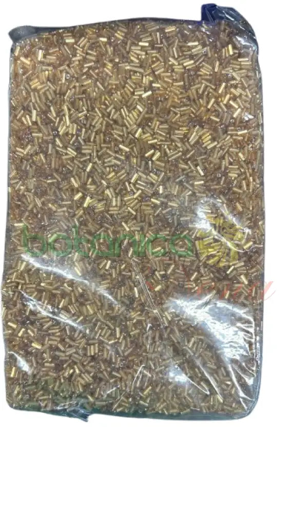 1 lb Cuentas Dorada Dorada / miel largas