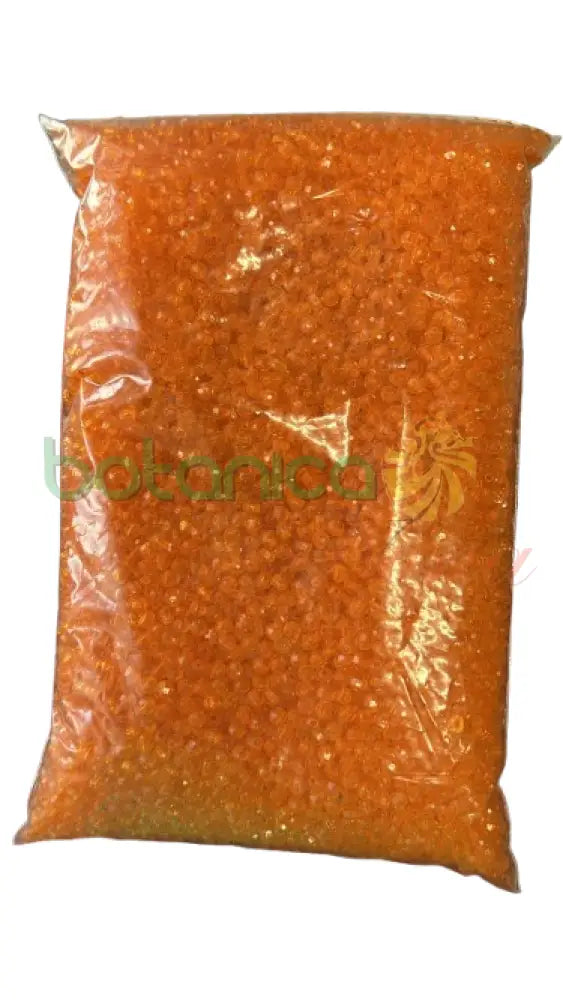 1 lb Orange beads - cuentas naranja Brillante grande