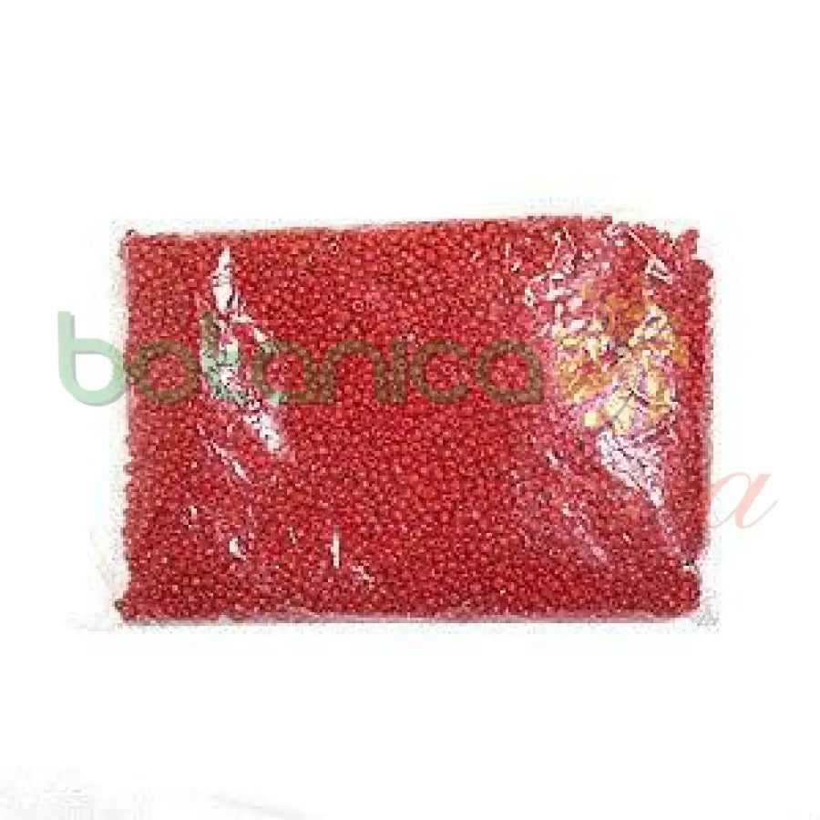 1 lb rojo beads - Cuentas rojas - Botanica Nena