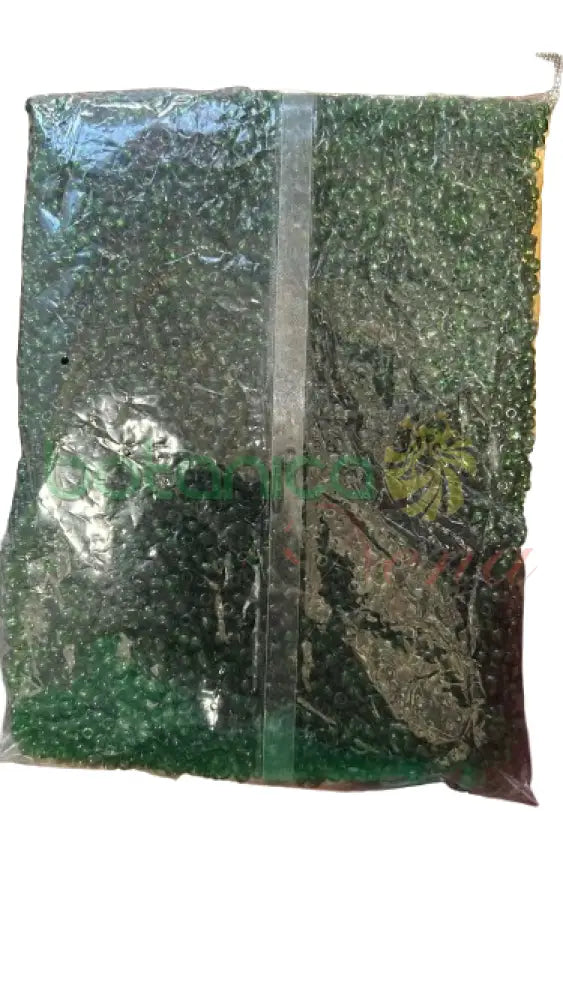 1 lb verde beads Verde Oscuro