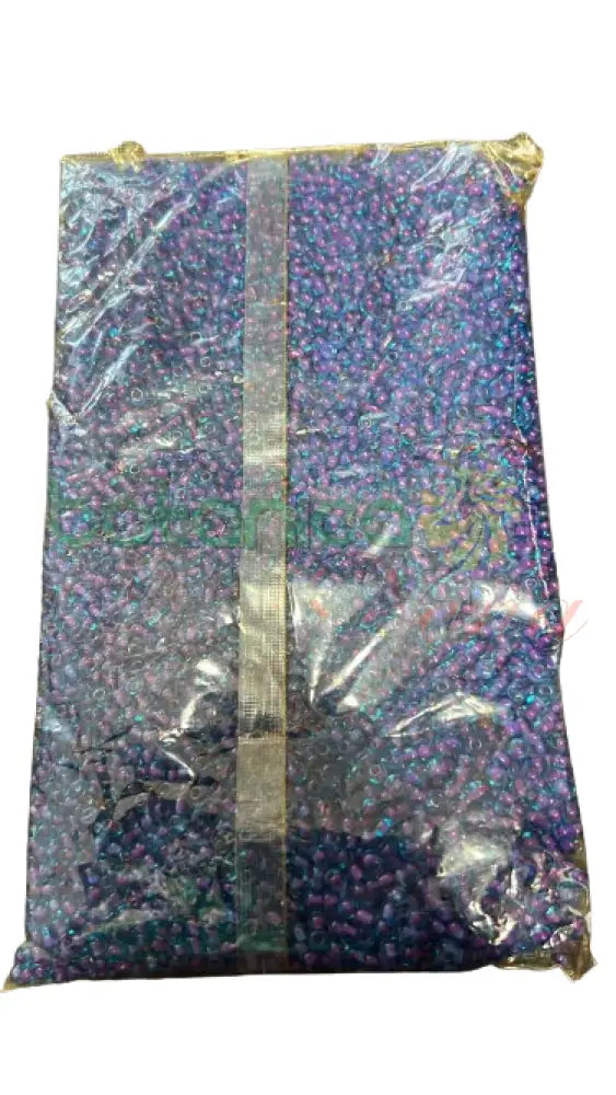 1 lb Dark azul beads - cuentas azul oscuro Azul con Morado Tornasol