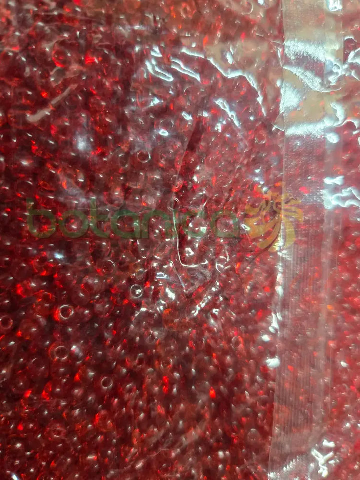 1 lb rojo beads - Cuentas rojas