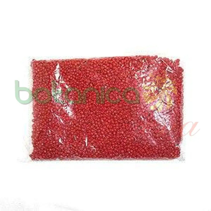 1 lb rojo beads - Cuentas rojas - Botanica Nena