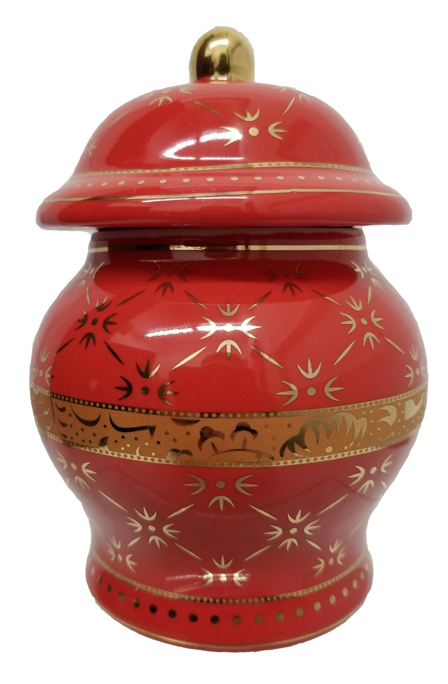 Potiche Pequeño Ibeyis Rojo 6.5"X4.5" - Botanica Nena