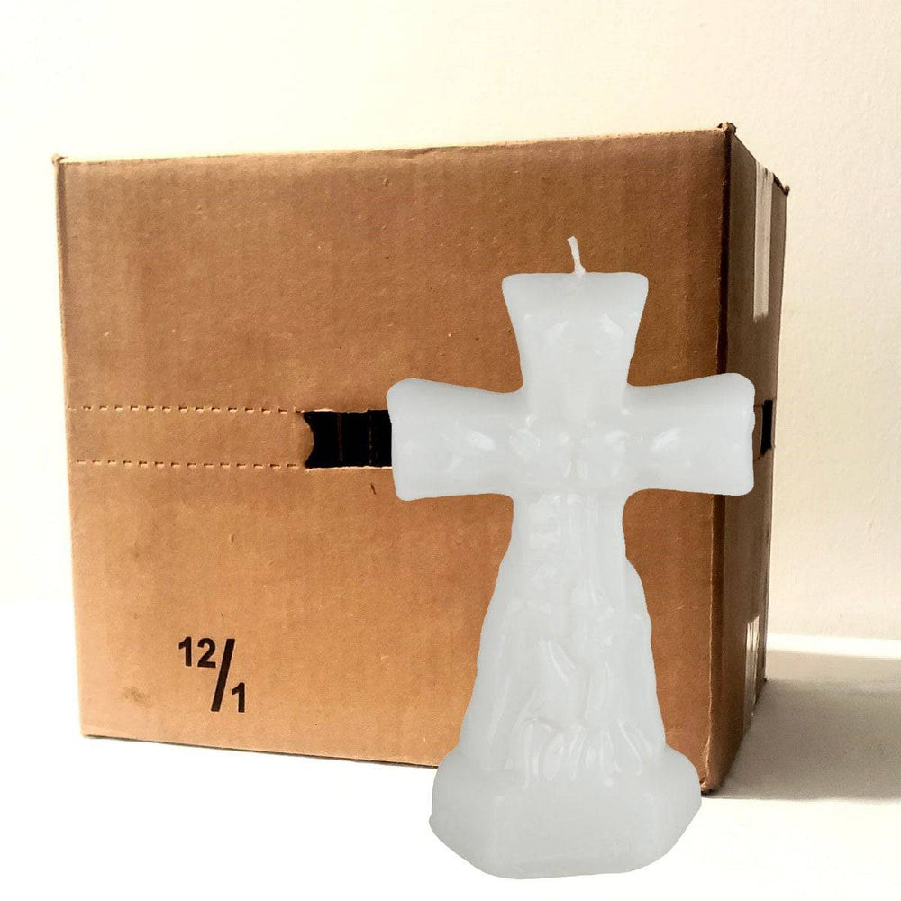 Velas Figura Cruz Blanca - Botanica Nena