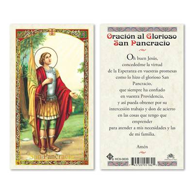 Oracion al Glorioso San Pancracio - Botanica Nena