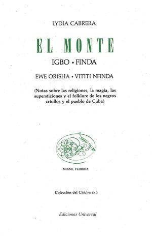 El Monte - Igbo - Finda - Botanica Nena