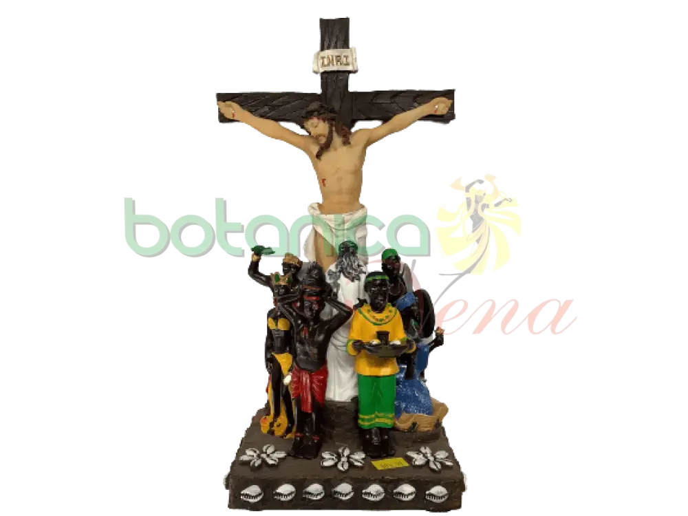 7 potencias africanas con cristo 12"Alto - Botanica Nena