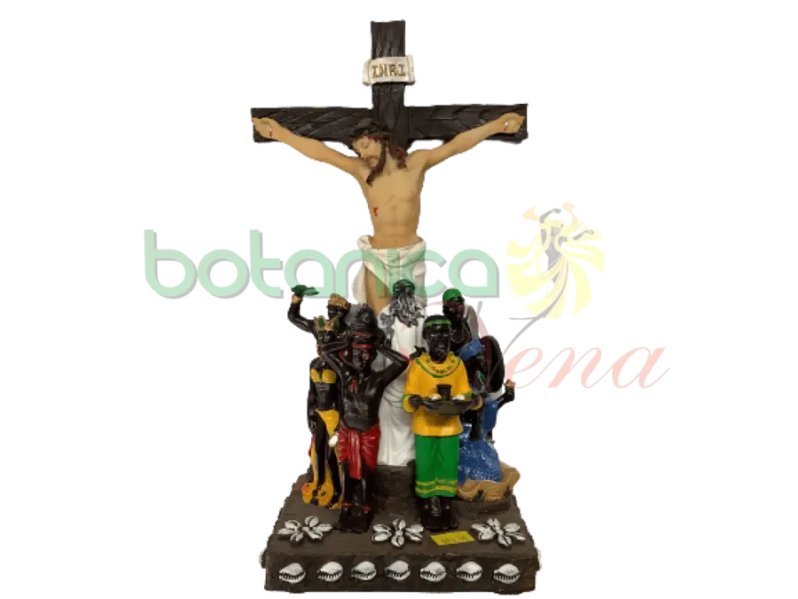 7 potencias africanas con cristo 12"Alto - Botanica Nena