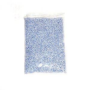 1 lb blue and white beads - Cuentas azul y blancas - Botanica Nena