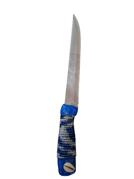 Cuchillo Forrado en cuentas para Yemaya - Botanica Nena